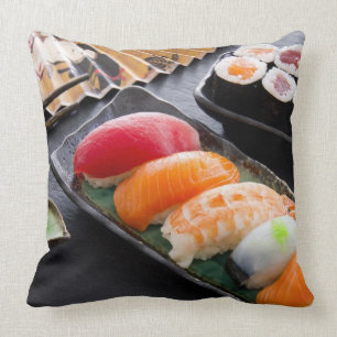 Sushi och rullar kudde