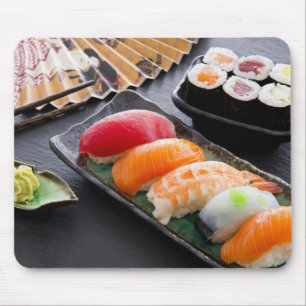Sushi och rullar musmatta