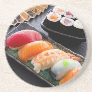 Sushi och rullar underlägg sandsten