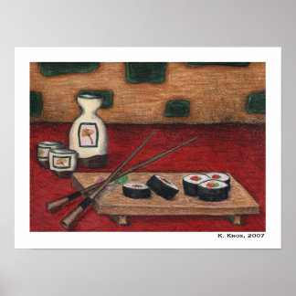 Sushi och Sake Poster