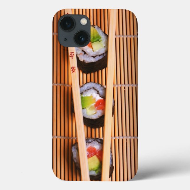 Sushi och träpinnar (Baksida)