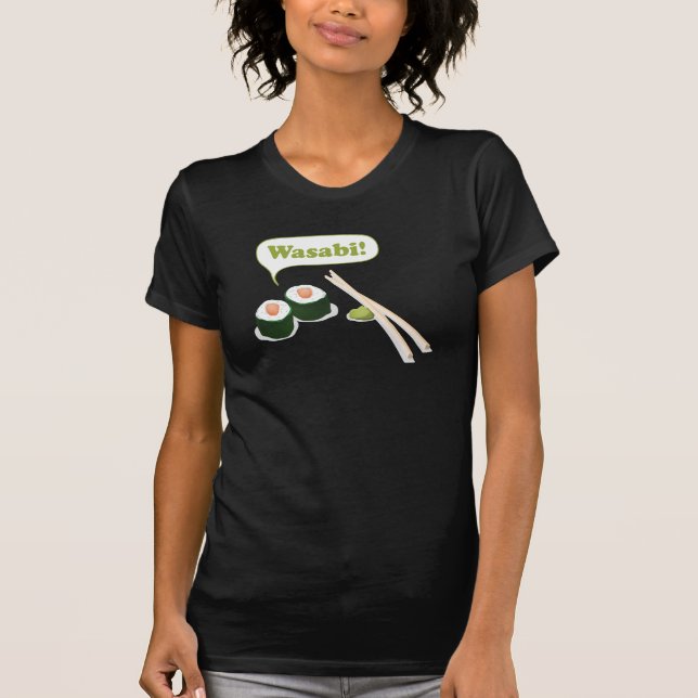 sushi och wasabi t-shirt (Framsida)
