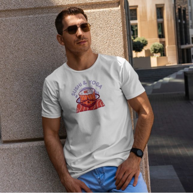 Sushi och Yoga T Shirt (Skapare uppladdad)