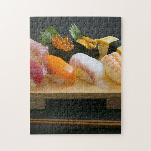 Sushi on Wood – Balanced and Beautiful Pussel (Vertikal)