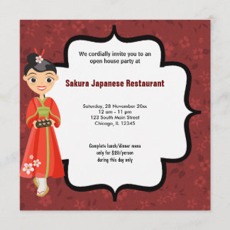 Sushi Open House Inbjudningar