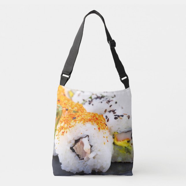 Sushi på en platta axelväska (Framsida)