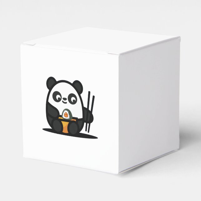 Sushi Panda Papper favoritruta, ta ut 2x2x2.75 Presentaskar (Framsidan Sidan)