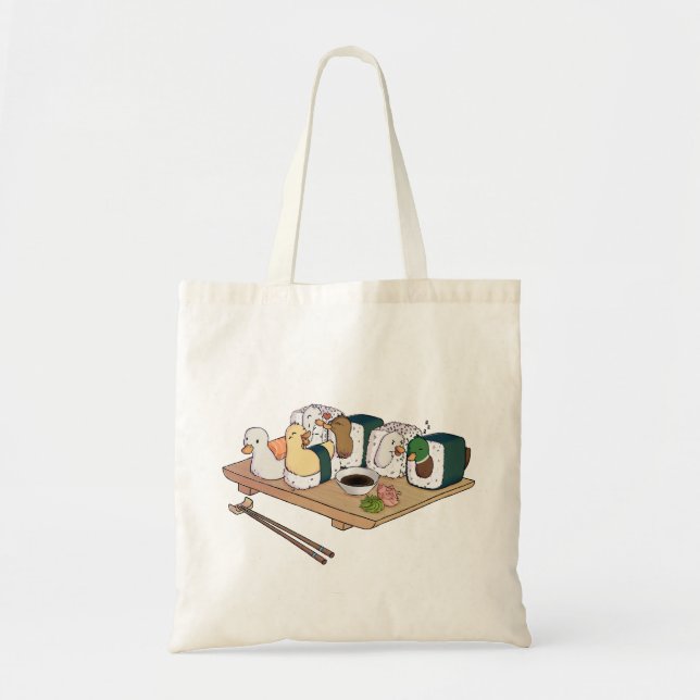 Sushi party MAXI - tote bag Tygkasse (Framsidan)