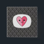 Sushi Pin Knapp<br><div class="desc">Tvätta animens sushi-stift med. Är du inte bara kärlek en bra biet av sushi? Den här söta nålen visar din bra smak för japansk mat. Designad av Blackberry Boulevard.</div>