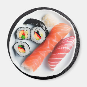 Sushi-plåt Realistiskt livsmedel Magnet