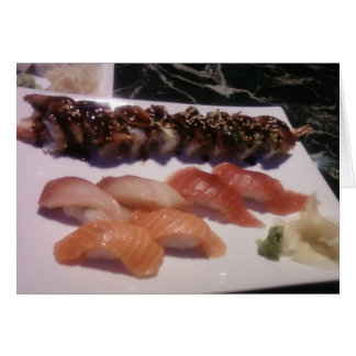 Sushi Platter Hälsningskort