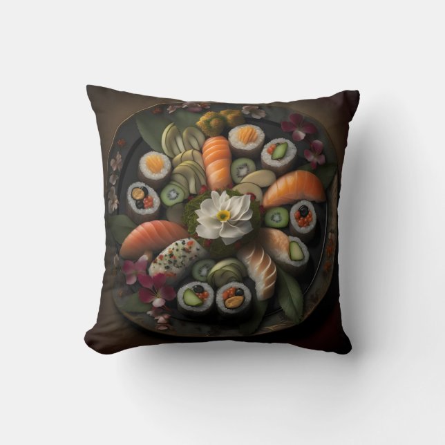 Sushi Platter still Life Dekorativ kudde (Framsida)