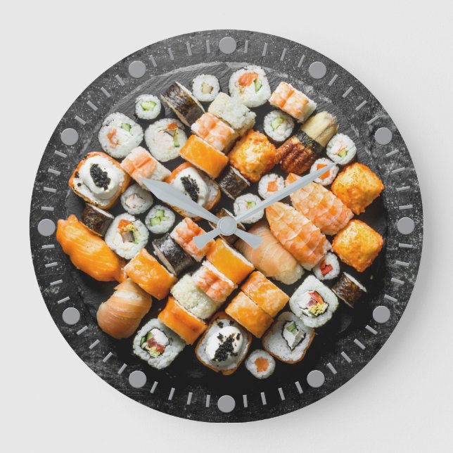 Sushi Platter Stor Klocka (Framsida)