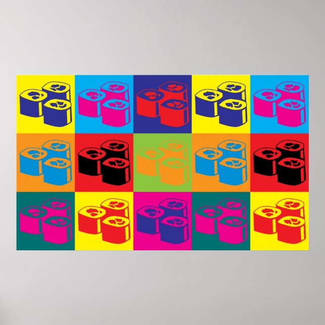 Sushi Pop Art Poster (Framsidan)
