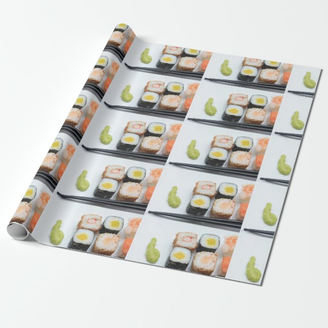 Sushi! Presentpapper (Utrullad)