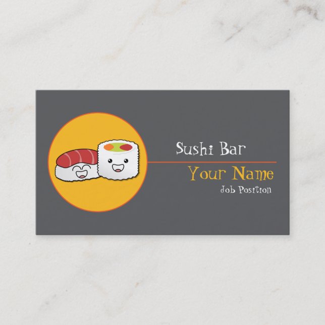 Sushi Pub Affärskort Visitkort (Framsida)