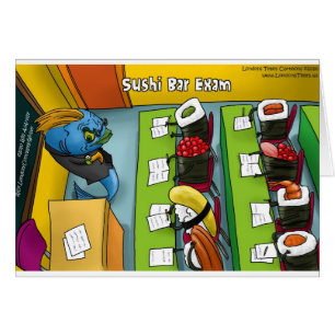 Sushi Pub Exam Funny Tees Mugg Gifts etc. Hälsningskort