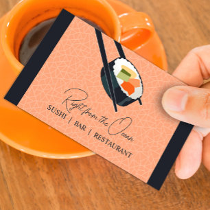 Sushi Pub Restaurant Affärskort Visitkort