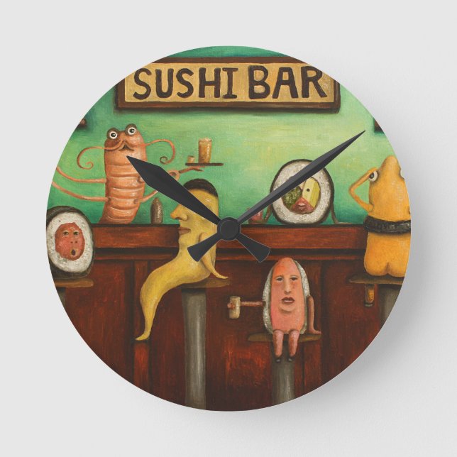 Sushi Pub Rund Klocka (Framsida)