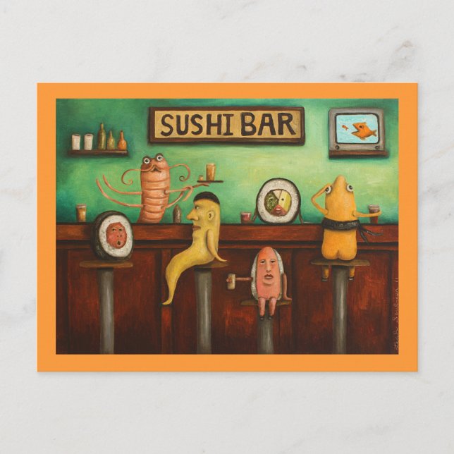 Sushi Pub Vykort (Framsida)