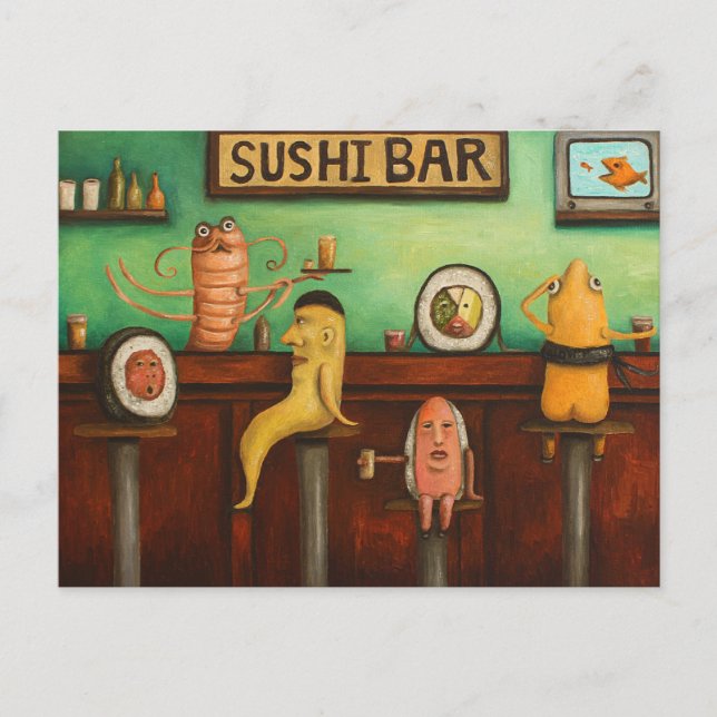 Sushi Pub Vykort (Framsida)