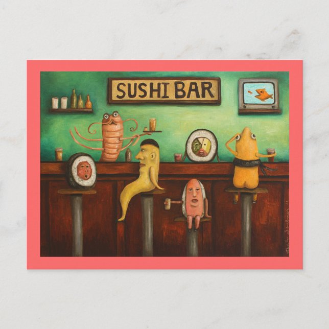 Sushi Pub Vykort (Framsida)