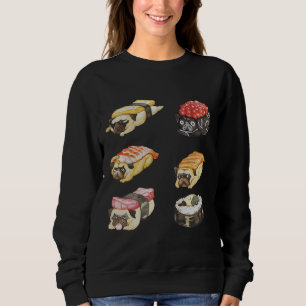 Sushi Pug Watercolor Classic T-Shirt 487