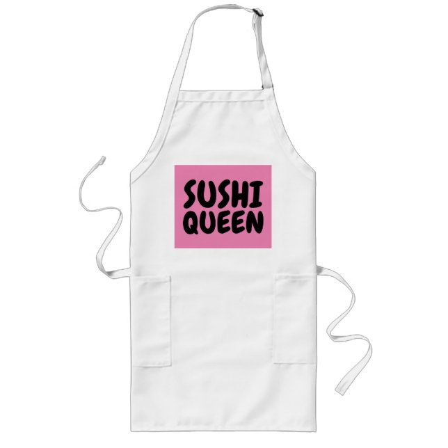 SUSHI QUEEN Kitchen aprons Långt Förkläde (Framsidan)