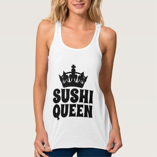 SUSHI QUEEN T-Shirts Linne Med Racerback (Framsida)