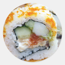 Sushi Realistic Food Runt Klistermärke