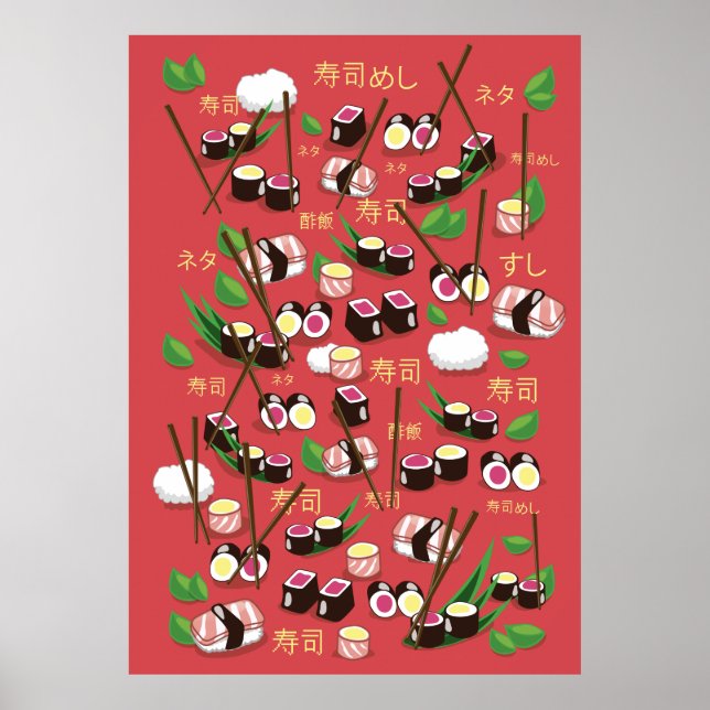 Sushi Red Poster (Framsidan)