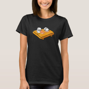 Sushi-ris och coola-fisk t shirt