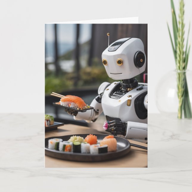 sushi robot kort (Framsida)