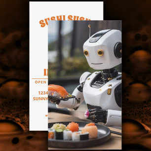 sushi robot visitkort