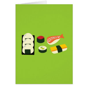 Sushi Roligt Hälsningskort