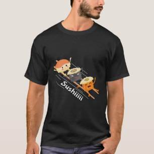 Sushi Roligt Kawaii Neko Anime Sushi Älskare T Shirt