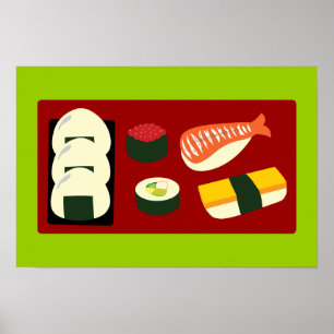 Sushi Roligt Poster