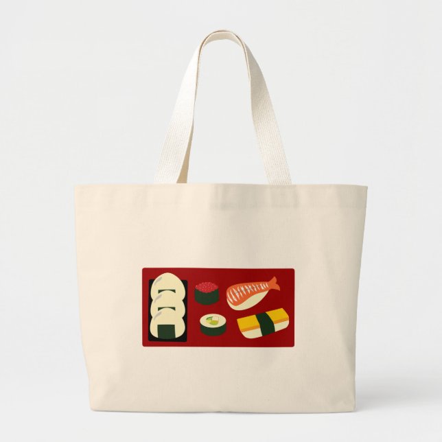 Sushi Roligt Tote Bag Jumbo Tygkasse (Framsidan)