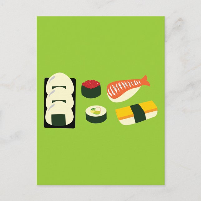 Sushi Roligt Vykort (Framsida)