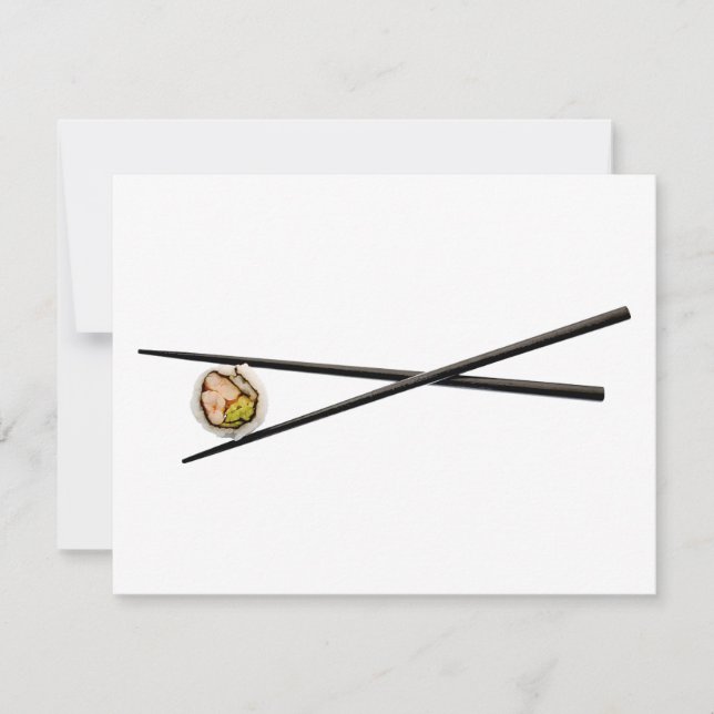 Sushi Roll & Chopsticks - Anpassad mall (Framsida)