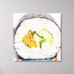 Sushi roll Fish and ris Canvastryck