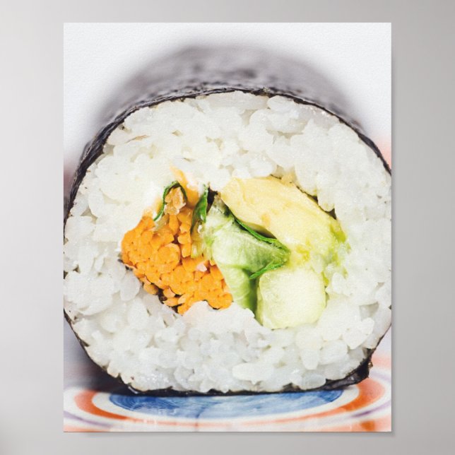 Sushi roll Fish and ris Poster (Framsidan)