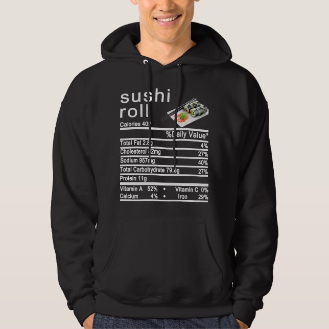 sushi roll hoodie (Framsida)