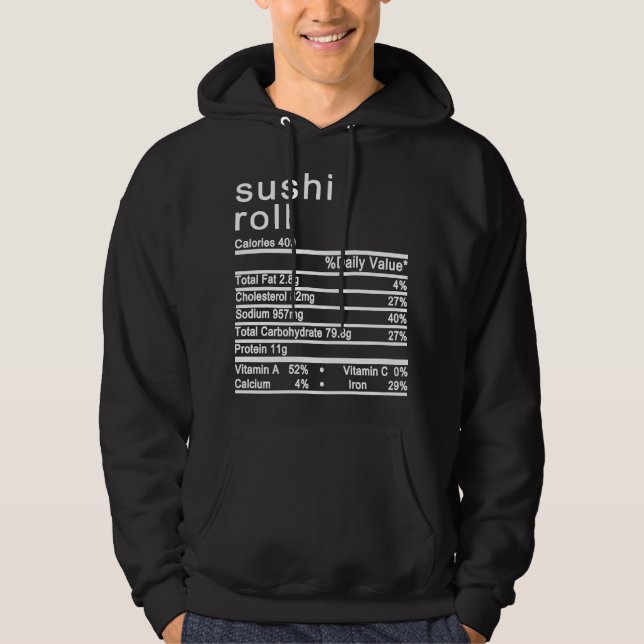 sushi roll hoodie (Framsida)