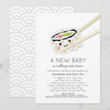 Sushi Roll Kawaii Baby Shower by Mail