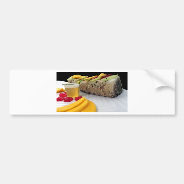 Sushi Roll Sushi Mango Ris Japansk Food Asian Bildekal (Framsidan)