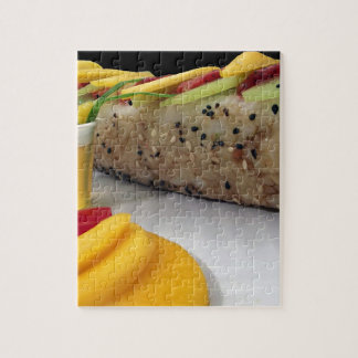 Sushi Roll Sushi Mango Ris Japansk Food Asian Pussel