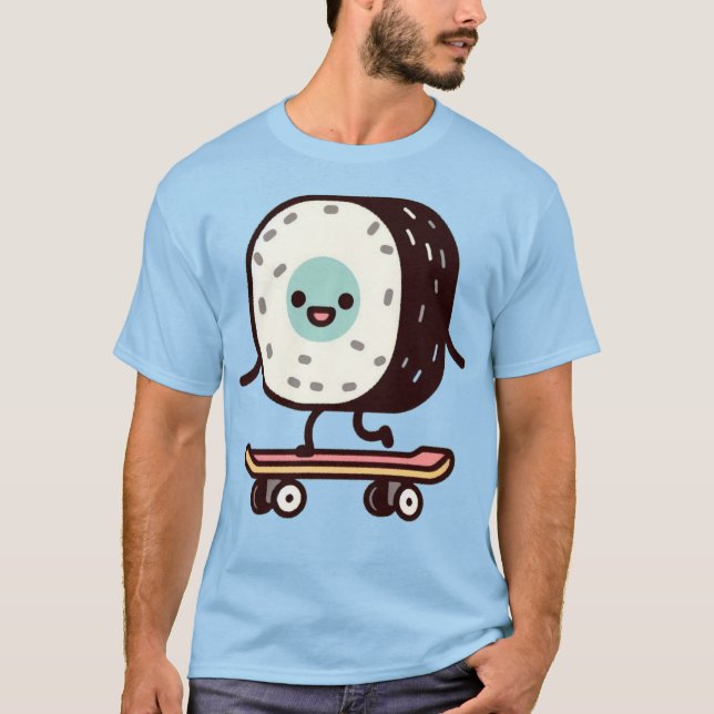 Sushi Roller T Shirt (Framsida)