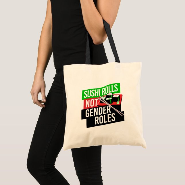 Sushi Rolls inte Gender Roles Tygkasse (Framsida (produkt))