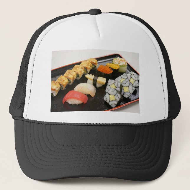 Sushi Rolls Sesame Ginger Wasabi Japan Kitchen Keps (Framsida)